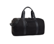 Recycled polyester travel bag with internal pocket colour black