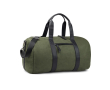 Recycled polyester travel bag with internal pocket colour green