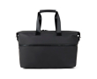 Expandable weekend travel bag in recycled polyester 54 L colour black