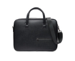 Recycled material briefcase, sturdy handles, shoulder strap, 15\" colour black