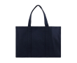 Large recycled canvas daily bag with secure pocket, 400 g/m² colour navy-blue