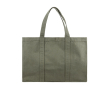 Large recycled canvas daily bag with secure pocket, 400 g/m² colour green