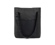 Eco tote bag with elegant minimalist design and handle colour black