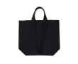 Recycled canvas zip bag, 400 g/m² colour black