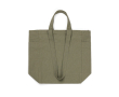 Recycled canvas zip bag, 400 g/m² colour green