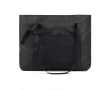 Maxi recycled polyester bag with internal and external pockets colour black