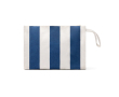 Recycled cotton organiser pouch with zip and handle 390 g/m² colour navy-blue