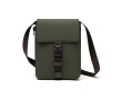 Recycled urban shoulder bag, lightweight design, side access colour green