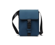Recycled urban shoulder bag, lightweight design, side access colour navy-blue