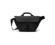 Recycled urban shoulder bag, adjustable strap colour black