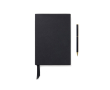 A5 lined notebook and pen set with gift box colour black