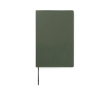 A5 softcover notebook with recycled paper, lined pages colour green