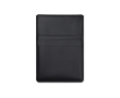 Laptop sleeve in synthetic leather and polyester with closure, 16\" colour black