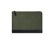 Recycled polyester laptop sleeve with inner pocket, 14\" colour green