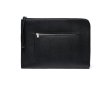 Recycled laptop sleeve, sophisticated design, handy pocket, 14\" colour black