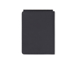 Synthetic leather passport and card holder with RFID protection colour black
