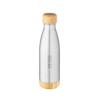 Recycled stainless steel bottle with bamboo lid 750ml