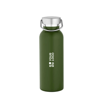Recycled stainless steel thermal bottle with matte finish 530 ml