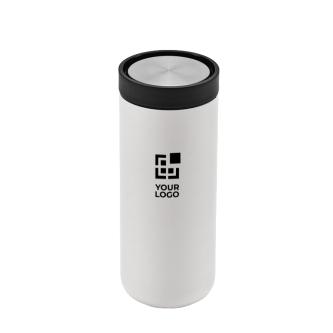 Double-wall recycled stainless steel travel mug 340ml