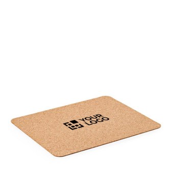 Rectangular cork desk mat made in Europe