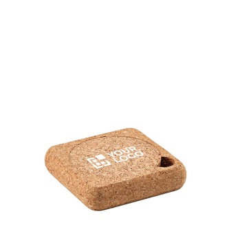 Set of round natural cork coasters made in Europe