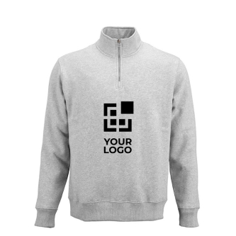 Unisex organic cotton 1/4 zip sweatshirt 340g/m² Malibu