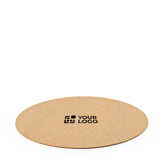 Round cork placemat made in Europe