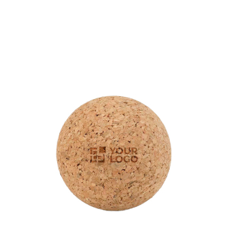 Compact cork ball for stretching and muscle relief