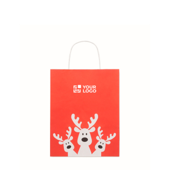 Small Christmas paper gift bag, EU made