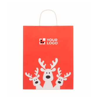 Large Christmas paper gift bag, EU made