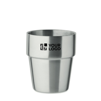 Stackable cup made of recycled stainless steel, 250ml