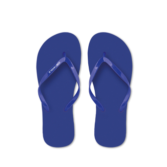 Branded plastic flip-flops, beach, single colour 