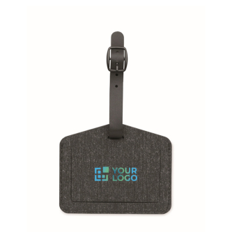 PU and RPET luggage tag, Apple® compatible