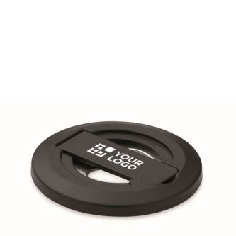Circular magnetic iPhone® holder, bottle opener included