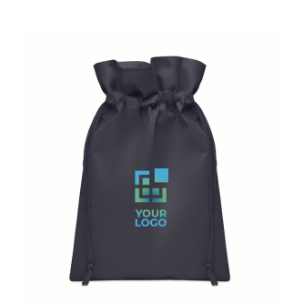 Small RPET drawstring gift bag, single colour, 20x30 cm