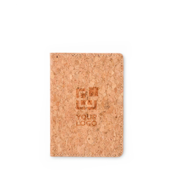 Cork passport holder, card compartment
