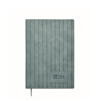 Softcover notebook, smoked synthetic leather, A5, ruled pages