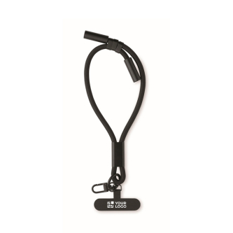 RPET wrist strap, charging and data cable