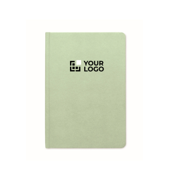 Hardcover notebook, sugarcane paper, A5, ruled pages