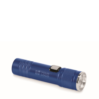 Extendable recycled aluminium torch, 3 light settings, zoom