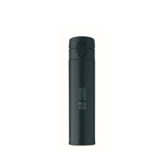Leakproof stainless steel bottle, push-open lid, 300 ml