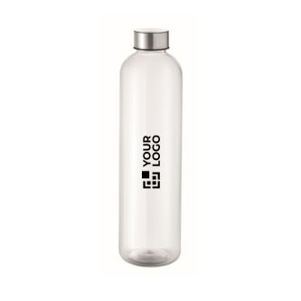 Leakproof RPET bottle with secure closure and 1 L capacity