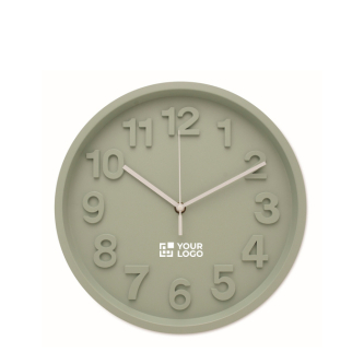 Matte-finish wall clock with silent movement
