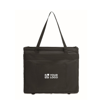Foldable multifunction RPET organiser with handles and pockets