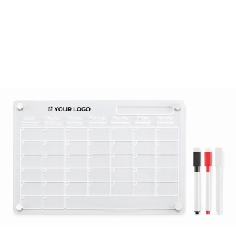 A4 magnetic acrylic monthly planner