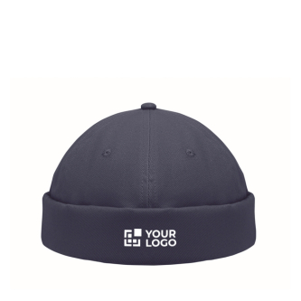 Docker-style cotton cap with mesh and buckle 260 g/m²