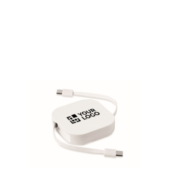 Retractable Type-C cable with data transfer and mobile stand