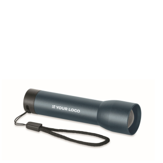 Rechargeable aluminum flashlight with zoom and light modes