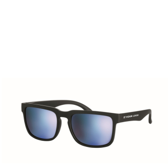 UV400 sunglasses with mirrored lenses and matte frame