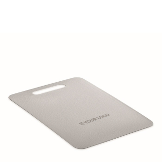 Heavy-duty medium-sized stainless steel chopping board